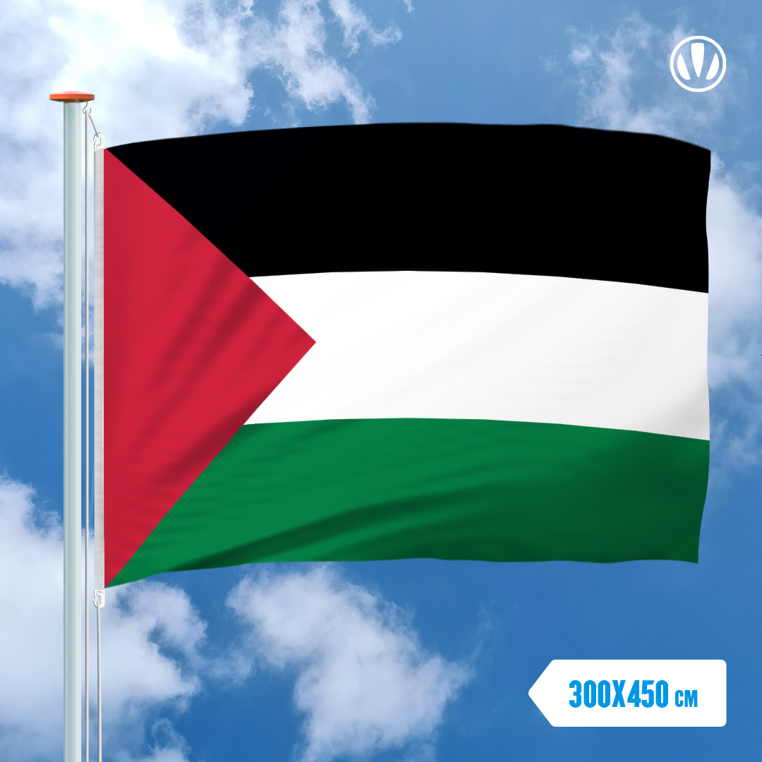 Vlag Palestina 300x450cm Voordelig Kopen Bij Vlaggenclub