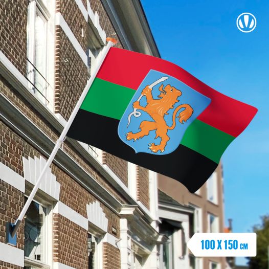 Vlag Aalsmeer met wapen 100x150cm