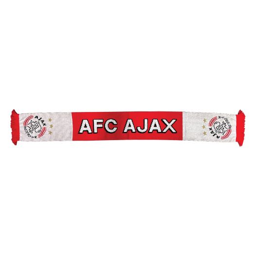 Ajax Sjaal met rood en wit