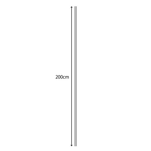 2 meter aluminium stok voor handystick