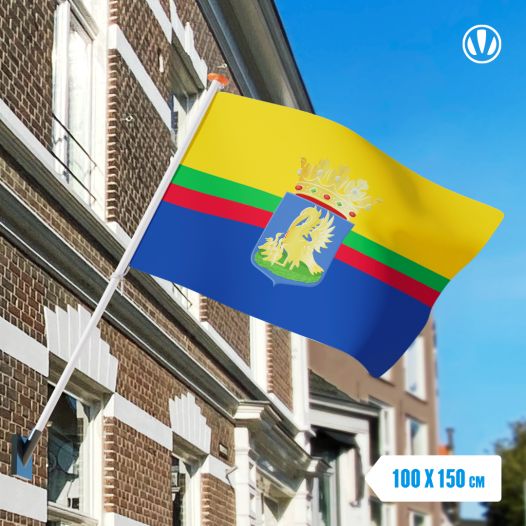 Vlag Appingedam met Wapen 100x150cm