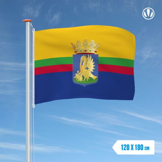 Vlag Appingedam met Wapen 120x180cm