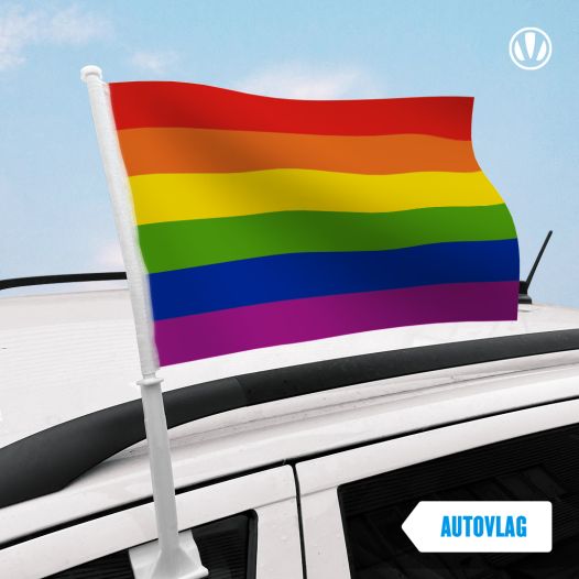 Autovlag Regenboog - Luxe