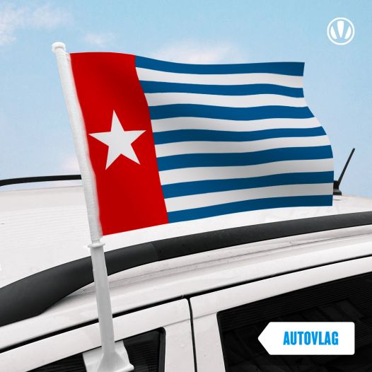 Autovlag west papua 30x45cm Papoea Morgenster