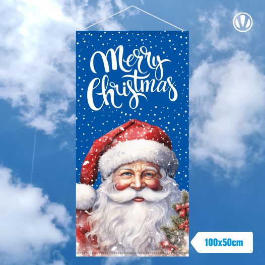 Merry Christmas banner 100x50cm