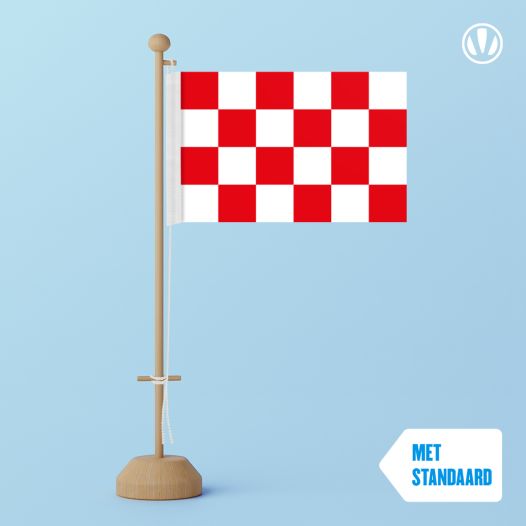 Tafelvlag Brabant 10x15cm | met standaard