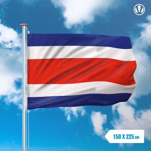 vlag Costa Rica 150x225cm - Spunpoly