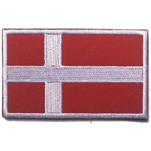 Deense vlag patch voor op kleding