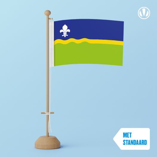 Tafelvlag Flevoland 10x15cm | met standaard