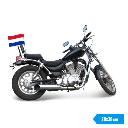 Motor vlag Nederland 20x30cm