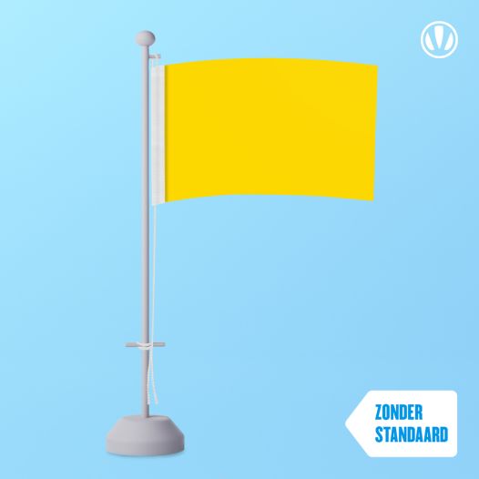 Tafelvlag Geel 10x15cm