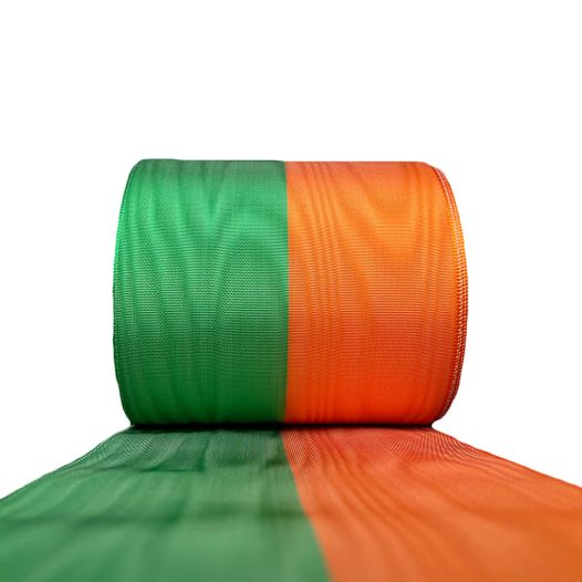 Sjerp lint Oranje Groen 25 meter lang | 11 cm breed