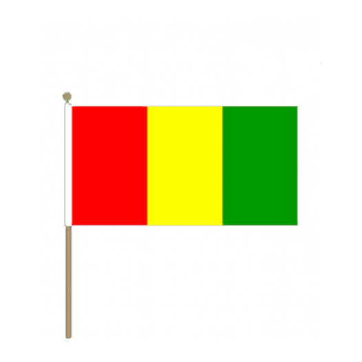 Zwaaivlag Guinee 30x45cm | Stof