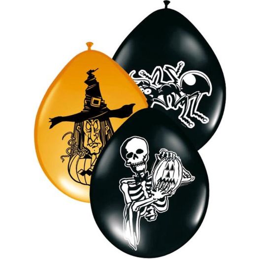 Halloween ballonnen Horror 8 stuks