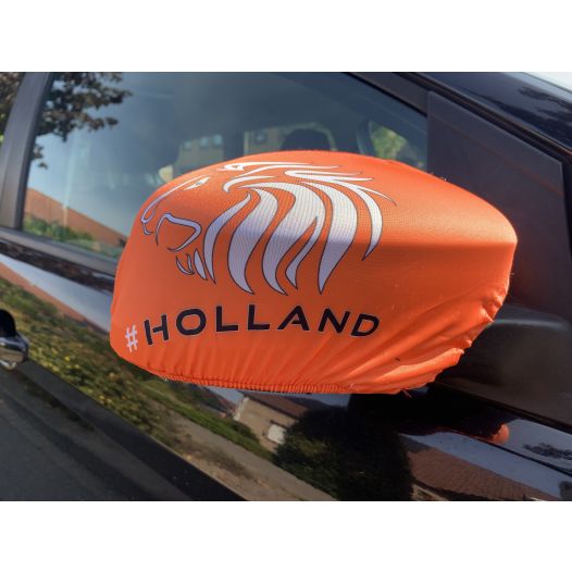 Oranje autospiegel hoes Holland | 2 stuks