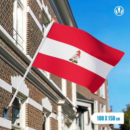 Vlag Hoorn met Wapen 100x150cm