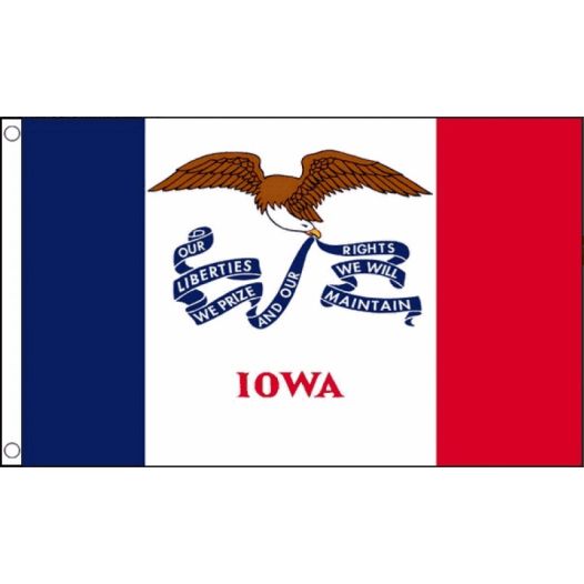 Vlag Iowa 90x150cm | Best Value