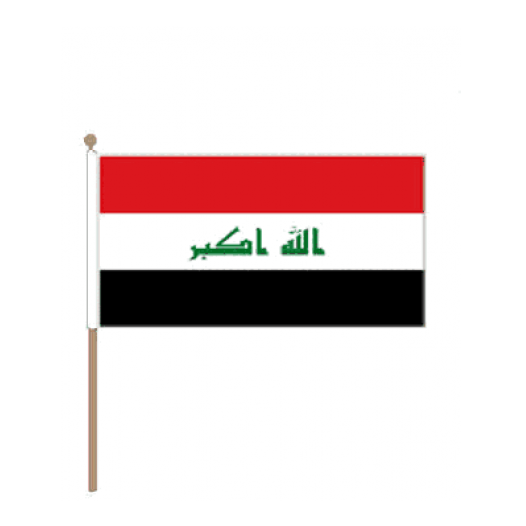 Zwaaivlag Irak 30x45cm | Stof