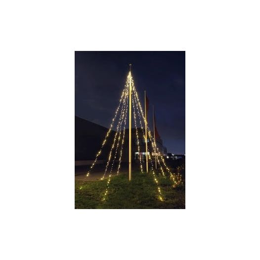 Kerstboom led verlichting XXL | vlaggenmast 8m