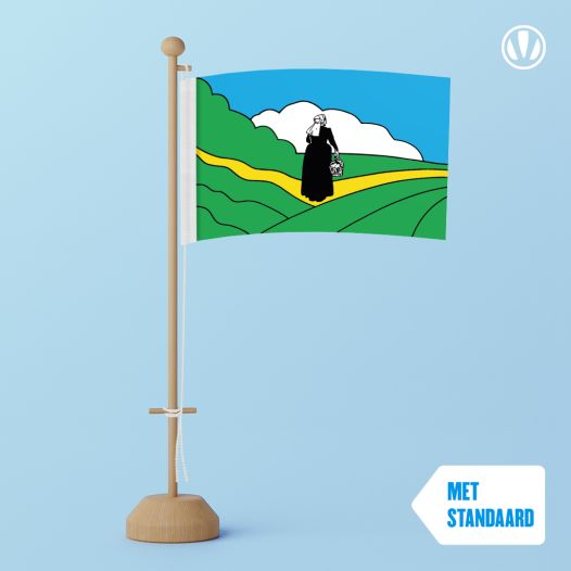 Tafelvlag Lunteren 10x15cm | met standaard