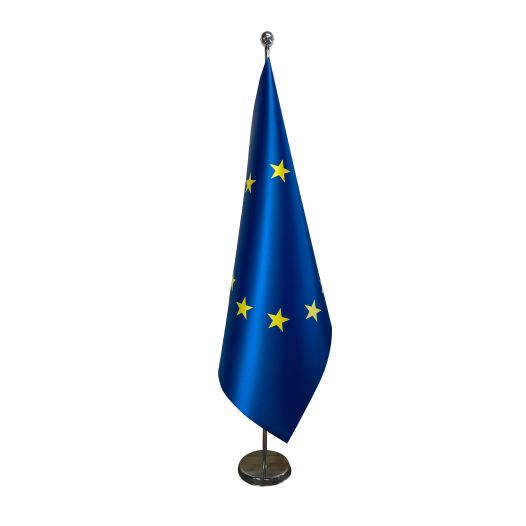 Luxe vlag Europese Unie 100x150cm | Satijn