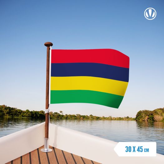 Vlag Mauritius 30x45cm