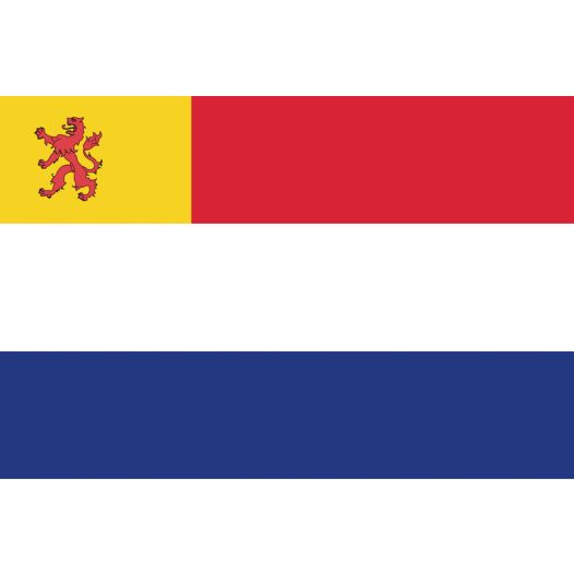 Vlag Nederland met inzet Zuid Holland 50x75cm