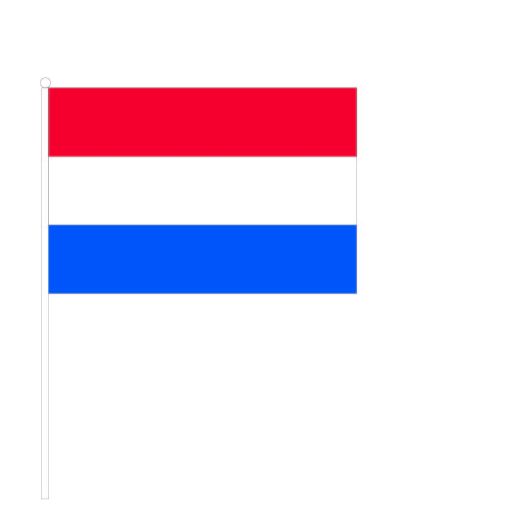 Zwaaivlag Nederland 20x30cm met plastic stokje