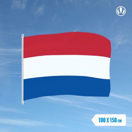 Nederlandse vlag 100x150cm met vlaggenhaak