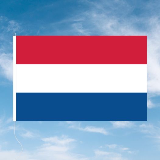 Nederlandse vlag 130x200cm met koord en lus