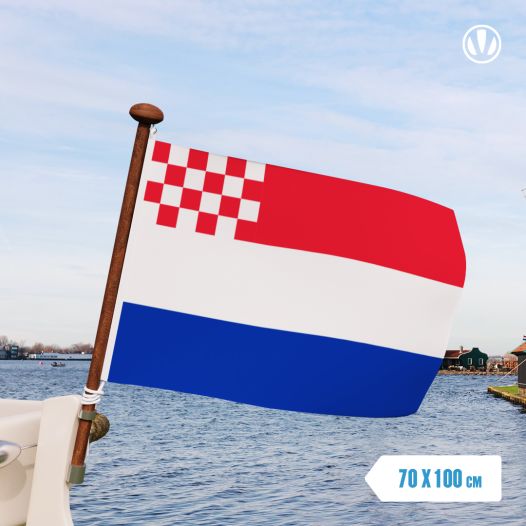 Nederlandse vlag met inzet Noord-Brabantse vlag 70x100cm