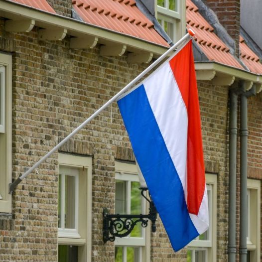 Nederlandse vlag met stok pakket