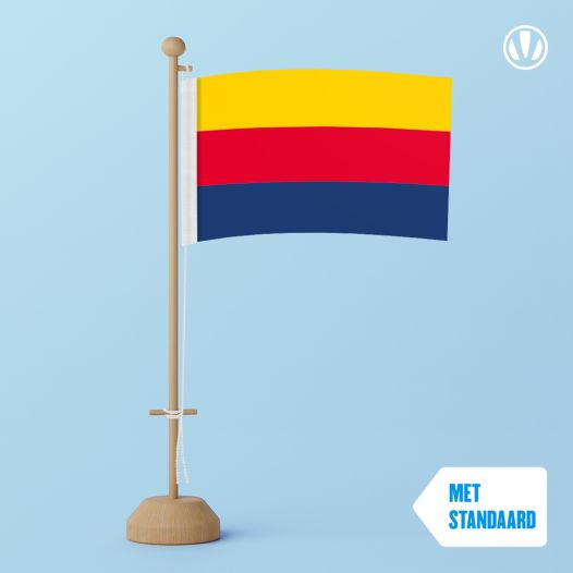 Tafelvlag Noord-Holland 10x15cm | met standaard