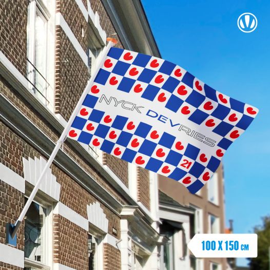 Nyck de Vries vlag 100x150cm