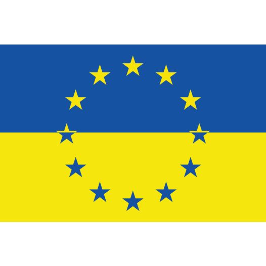 vlag Oekraine - Europese Unie