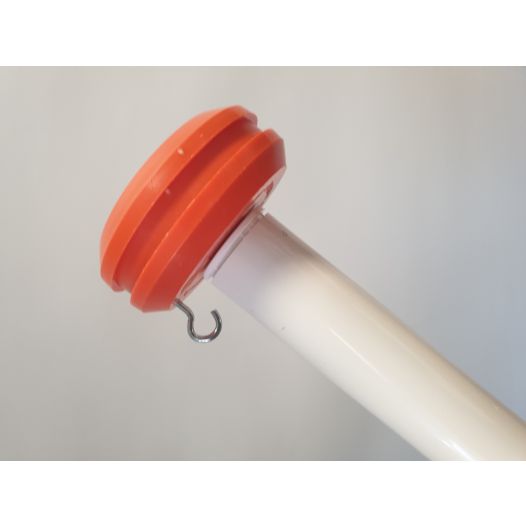 Knop vlaggenstok | Oranje met gat 18mm