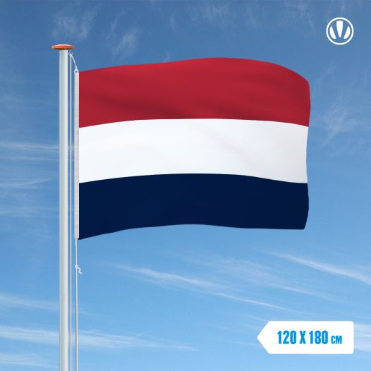 Oud Hollandse vlag / Sloepenvlag 120x180cm speciaal voor aan een vlaggenstok met koord en lusje