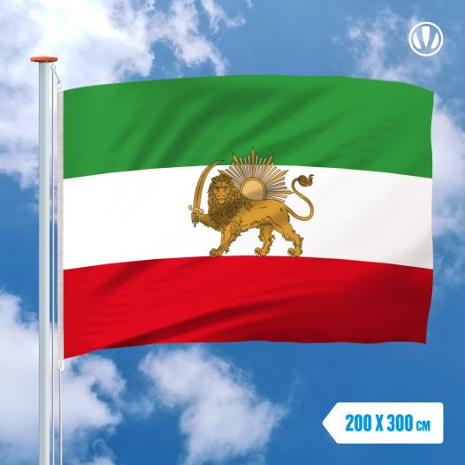 Vlag oud Iran 200x300cm