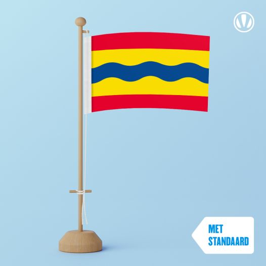 Tafelvlag Overijssel 10x15cm | met standaard