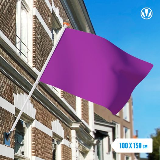 Paarse vlag 90x150cm | Best Value