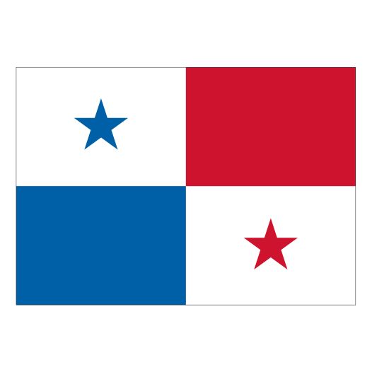 Vlag Panama 70x100cm Spunpoly