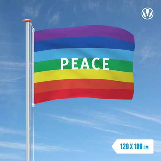 Peace vlag 120x180cm