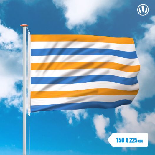 Prinsenvlag oranje wit blauw 150x225cm