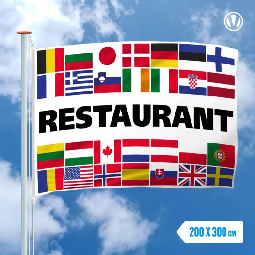 Restaurant vlag 200x300cm