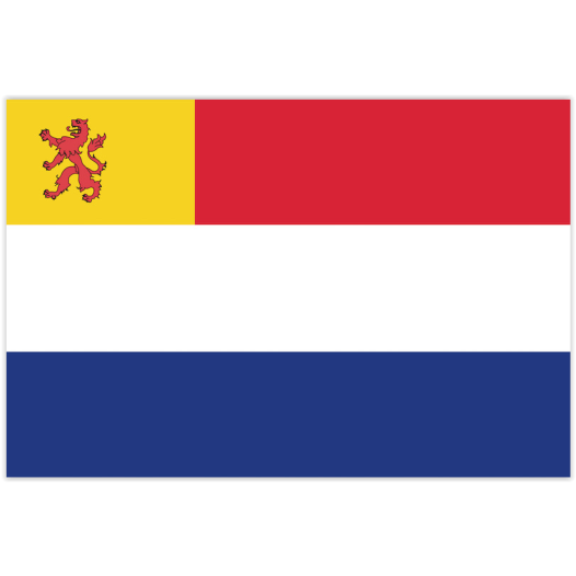 Vlag Nederland met inzet Zuid-Holland 70x100cm