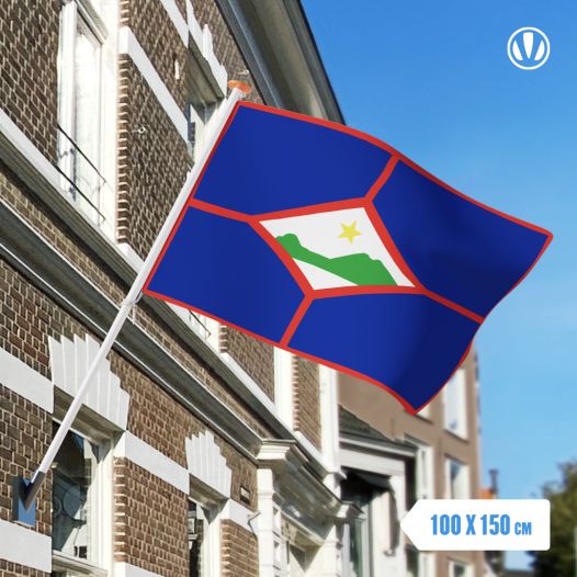 Vlag Sint Eustatius 100x150cm - Glanspoly