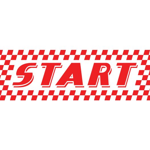 Start spandoek 220x74cm