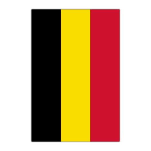 Sticker Belgische vlag staand