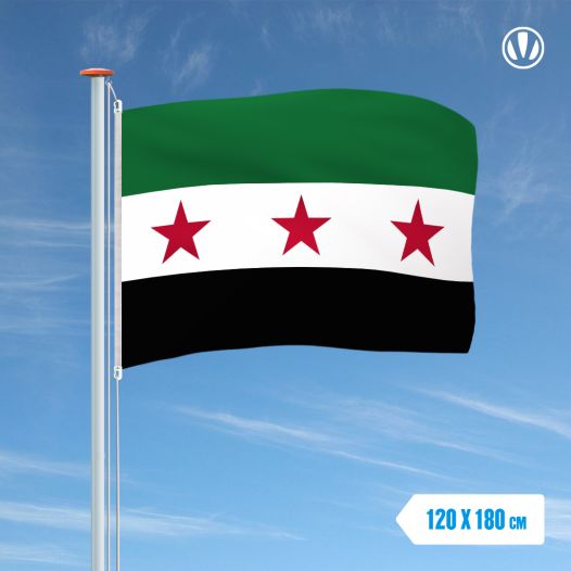 Syrische vlag met 3 sterren 120x180cm