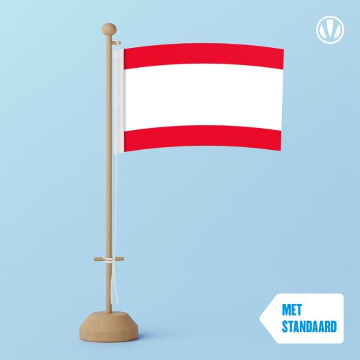 Tafelvlag Antwerpen Stad 10x15cm - met standaard